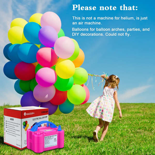 Pompa Compresor Profesional pentru umflat baloane si obiecte gonflabile, putere 600W, alimentare 220V, ROPET - imagine 9