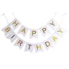 Set 20 baloane 30cm, Banner Happy Birthday Alb 12 x 17 cm - imagine 2
