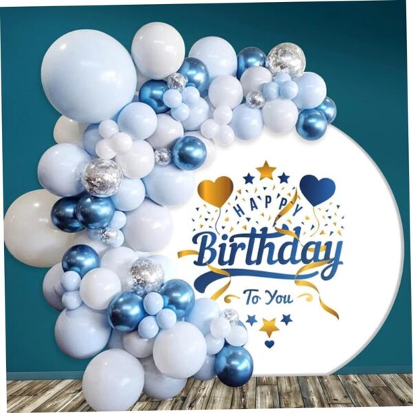 Set baloane si decoratiuni petrecere Happy Birthday, 761, 86 buc, Ropet - imagine 3