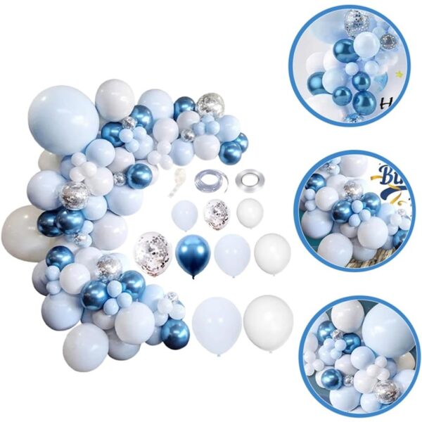 Set baloane si decoratiuni petrecere Happy Birthday, 761, 86 buc, Ropet - imagine 4