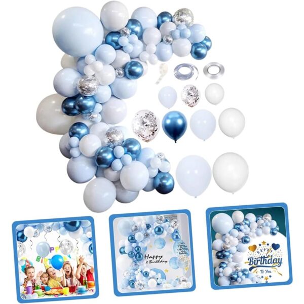 Set baloane si decoratiuni petrecere Happy Birthday, 761, 86 buc, Ropet - imagine 5