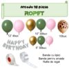 Set baloane si decoratiuni petrecere Happy Birthday, 749, 90 buc, Ropet - imagine 2