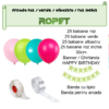 Set aranjament baloane pentru arcada, ghirlanda Happy Birthday, 115 buc, roz, verde si albastru - imagine 2