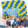 Set aranjament baloane pentru arcada, 150 buc, galben si albastru - imagine 5