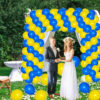 Set aranjament baloane pentru arcada, 150 buc, galben si albastru - imagine 6