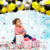 Set aranjament baloane pentru arcada, 150 buc, negru, galben si argintiu - imagine 4