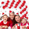 Set aranjament baloane pentru arcada, 150 buc, rosu si alb - imagine 4