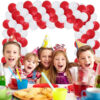 Set aranjament baloane pentru arcada, 150 buc, rosu si alb - imagine 5