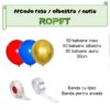 Set aranjament baloane pentru arcada, 150 buc, rosu, albastru si auriu - imagine 2