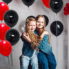 Set aranjament baloane pentru arcada, 150 buc, rosu si negru - imagine 7