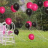 Set aranjament baloane pentru arcada, 150 buc, roz si negru - imagine 7