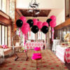 Set aranjament baloane pentru arcada, 150 buc, roz, negru si auriu - imagine 5