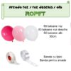 Set aranjament baloane pentru arcada, 150 buc, roz si alb - imagine 2
