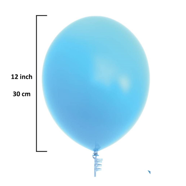 Set 25 baloane latex, Albastru Deschis, 30cm, Ropet - imagine 2