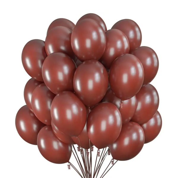 Set 100 baloane latex, Maro, 30cm, Ropet