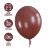 Set 100 baloane latex, Maro, 30cm, Ropet - imagine 4