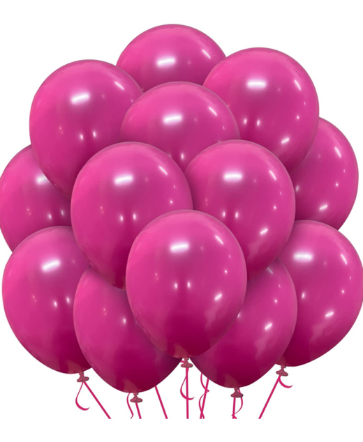 Set 25 baloane latex, Roz, 30cm, Ropet
