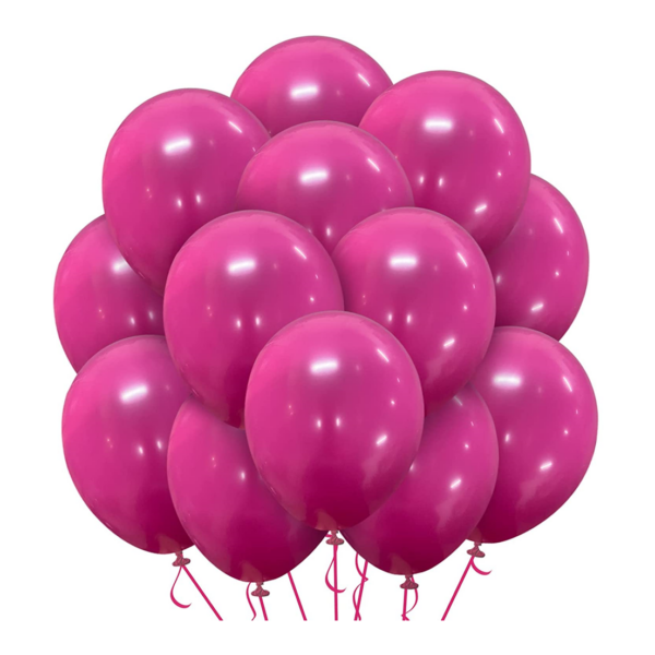 Set 10 baloane latex, Roz, 30cm, Ropet