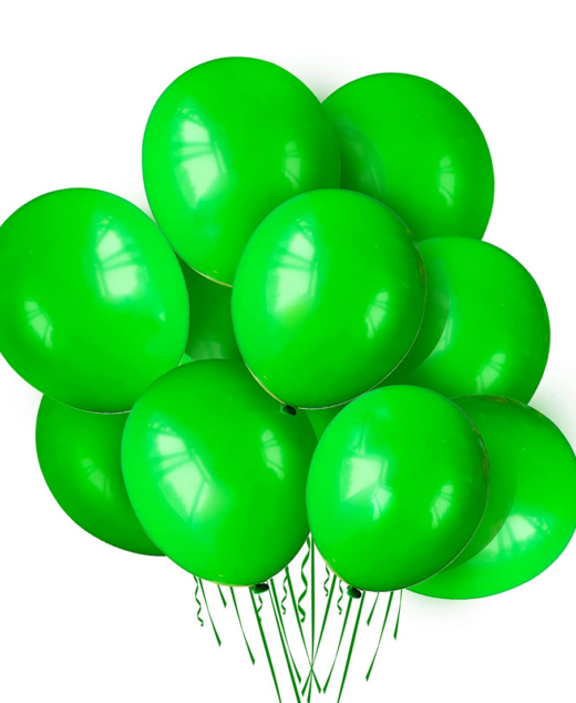 Set 10 baloane latex, Verde, 30cm, Ropet