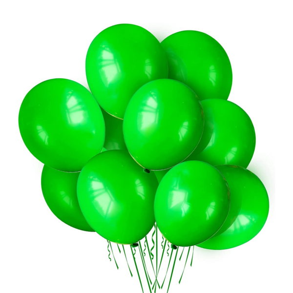 Set 100 baloane latex, Verde, 30cm, Ropet