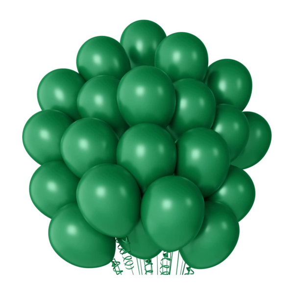 Set 10 baloane latex, Verde inchis, 30cm, Ropet