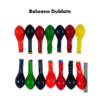 Set 10 baloane dublate, 2 straturi, multicolore chrome, Ropet - imagine 2
