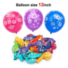 Set 100 baloane latex, Cu imprimeu flori, 30cm, Ropet - imagine 2