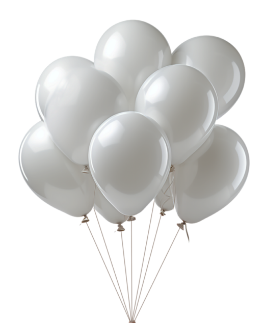 Set 10 baloane latex, Gri, 30cm, Ropet