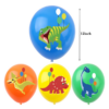 Set 9 baloane latex, imprimeu color dinozauri, 30cm, Ropet - imagine 2