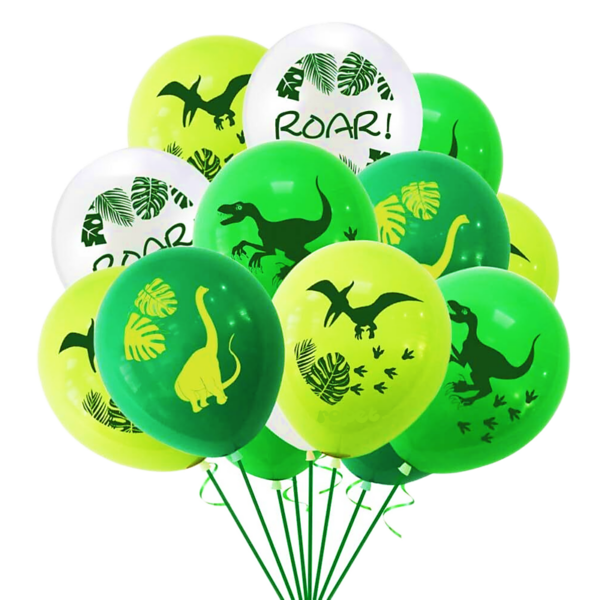 Set 28 baloane latex, imprimeu Dinozauri, 30cm, Ropet