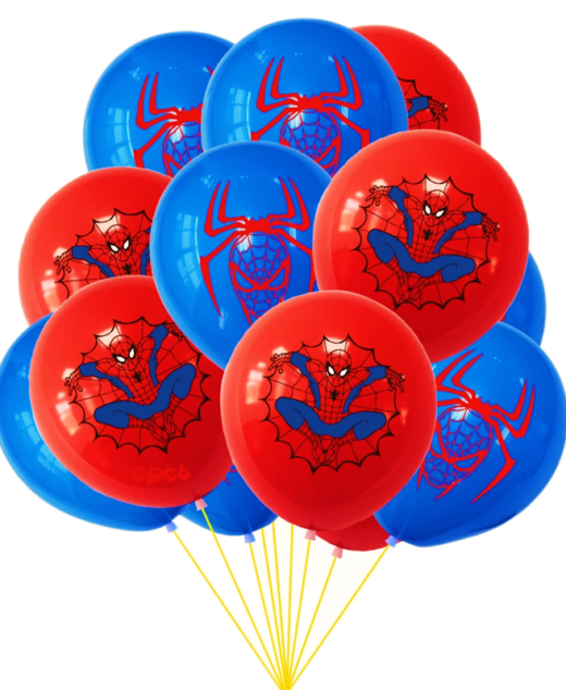 Set 26 baloane latex, imprimeu color Spiderman, 30cm, Ropet