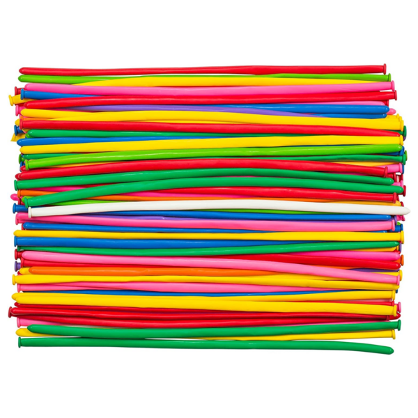 Set 100 baloane colorate pentru modelaj, latex, Ropet