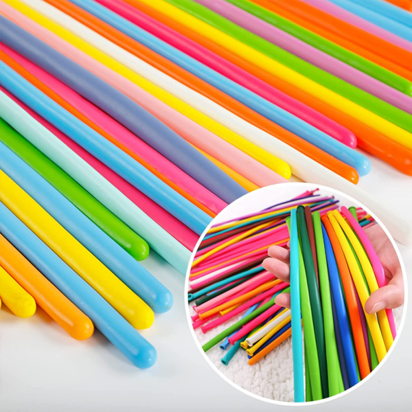 Set 100 baloane colorate pentru modelaj, latex, Ropet - imagine 2