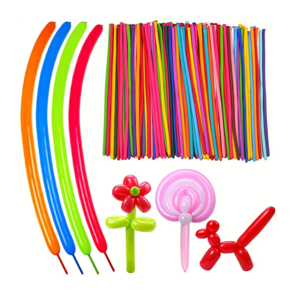 Set 100 baloane colorate pentru modelaj, latex, Ropet - imagine 6