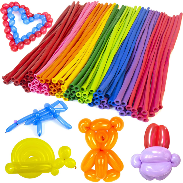 Set 100 baloane colorate pentru modelaj, latex, Ropet - imagine 7