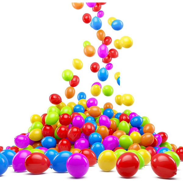 Set 100 baloane latex, Multicolor, 23cm, Ropet - imagine 3