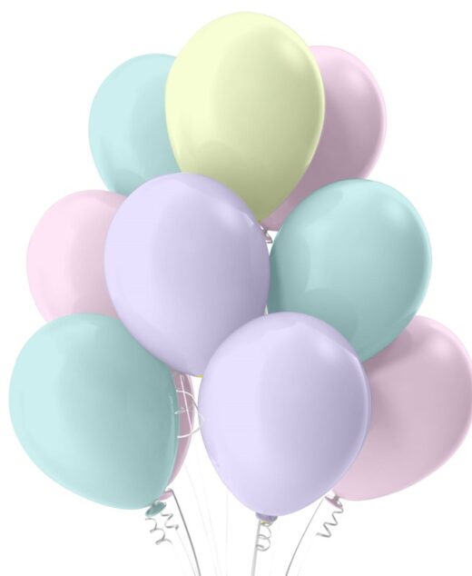 Set 25 baloane latex, pastel, 25cm, Ropet
