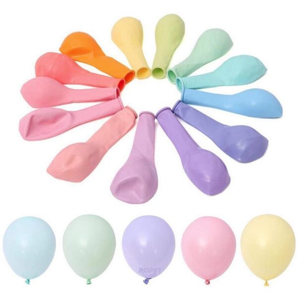 Set 100 baloane latex, pastel, 25cm, Ropet - imagine 2