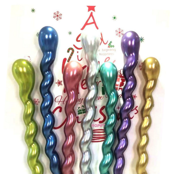 Set 100 baloane latex, Chrome, Sidefate, 100cm, Ropet - imagine 2
