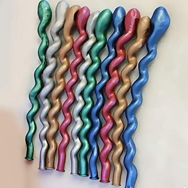 Set 100 baloane latex, Chrome, Sidefate, 100cm, Ropet - imagine 4