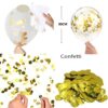 Set 50 baloane transparente cu confetti, auriu, 30 cm - imagine 3