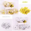 Set 50 baloane transparente cu confetti, auriu, 30 cm - imagine 4