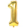 Balon aniversare folie Ropet, Auriu, cifra 1, 80 cm