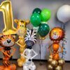 Balon aniversare folie Ropet, Auriu, cifra 1, 80 cm - imagine 4