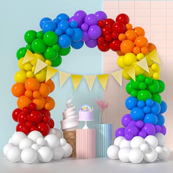 Set 200 baloane petrecere, Ropet, Latex, Multicolor - imagine 4