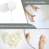 Set 100 baloane latex, Alb, 30cm, Ropet - imagine 3