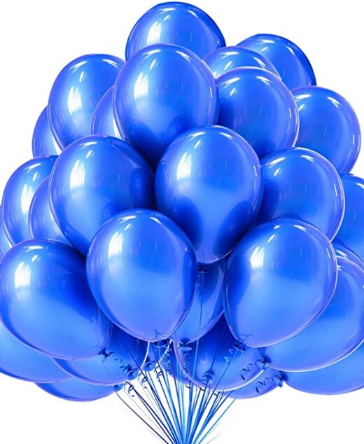 Set 100 baloane latex, Albastru, 30cm, Ropet