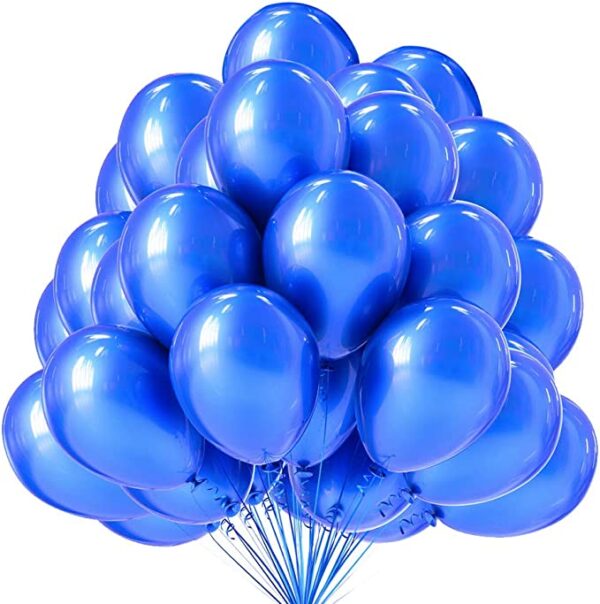 Set 100 baloane latex, Albastru, 30cm, Ropet