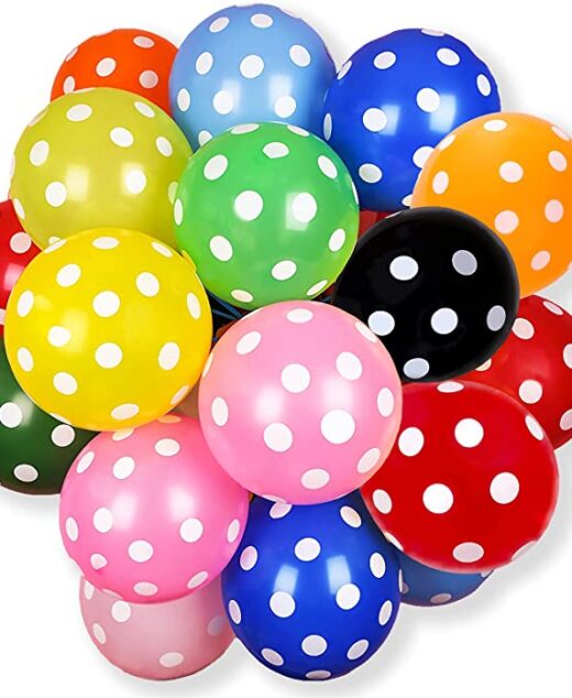 Set 100 baloane latex, Cu buline, 30cm, Ropet