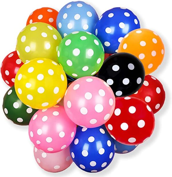 Set 100 baloane latex, Cu buline, 30cm, Ropet
